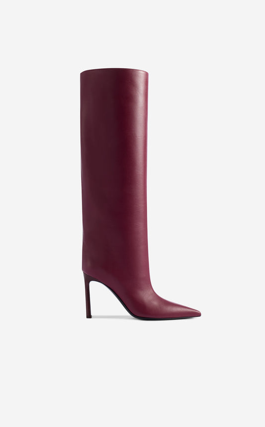 Nappa Leather Slip-On Boots