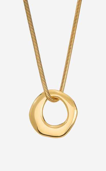 Christina Caruso Circle Pendant Necklace