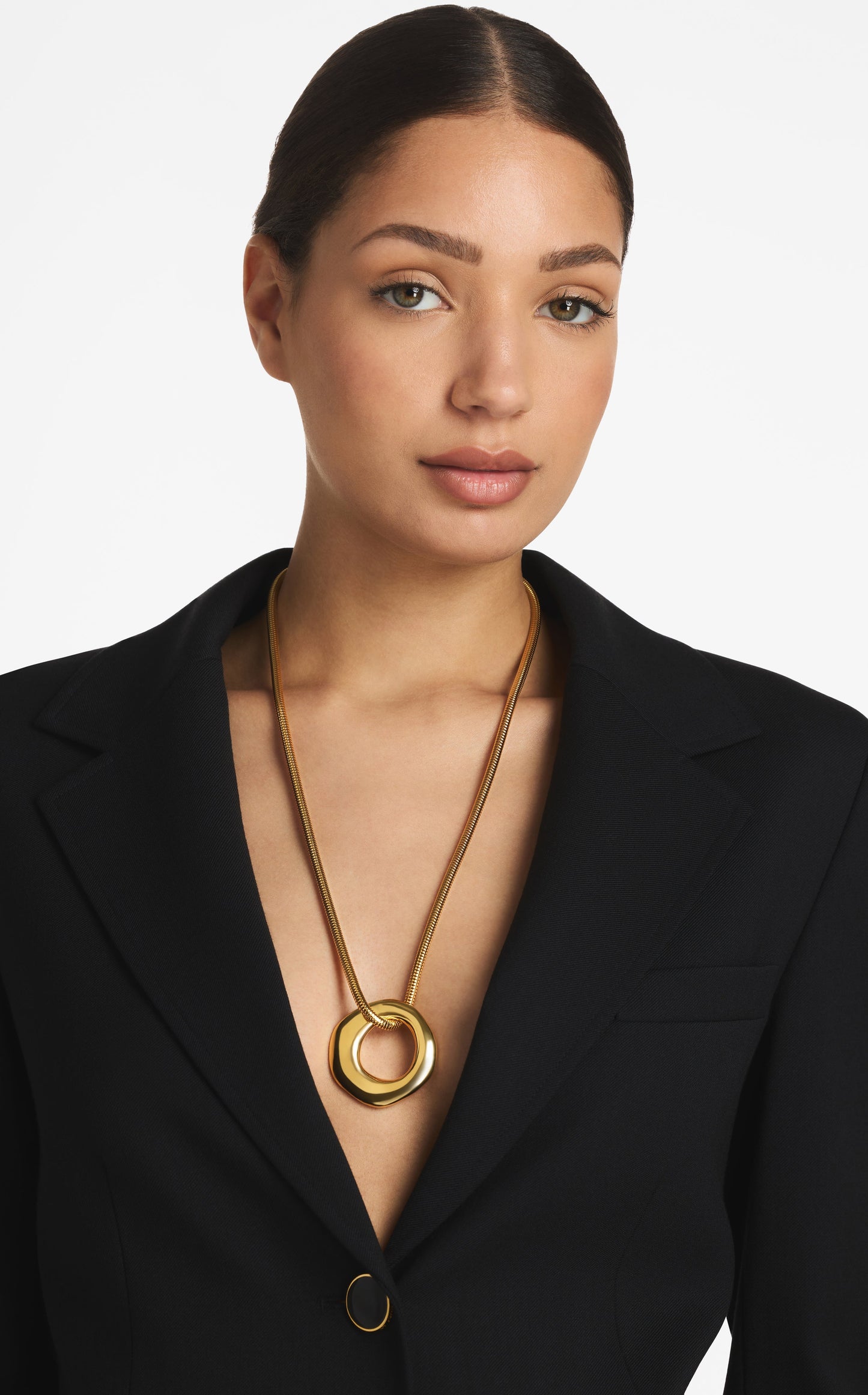Christina Caruso Circle Pendant Necklace