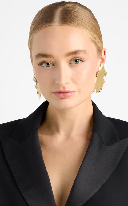 Christina Caruso Gingko Leaf Earring