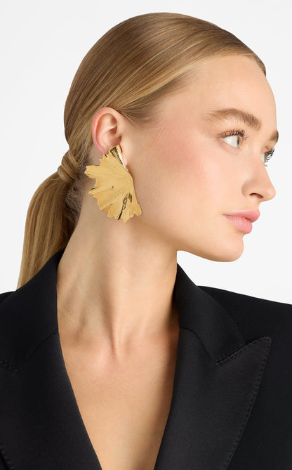 Christina Caruso Gingko Leaf Earring