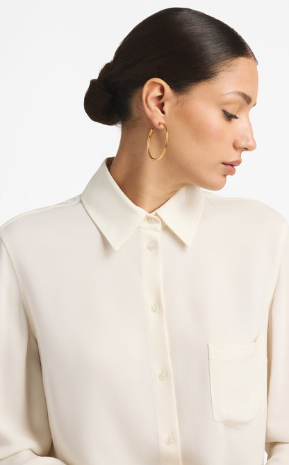 Christina Caruso Wire Hoop Earring