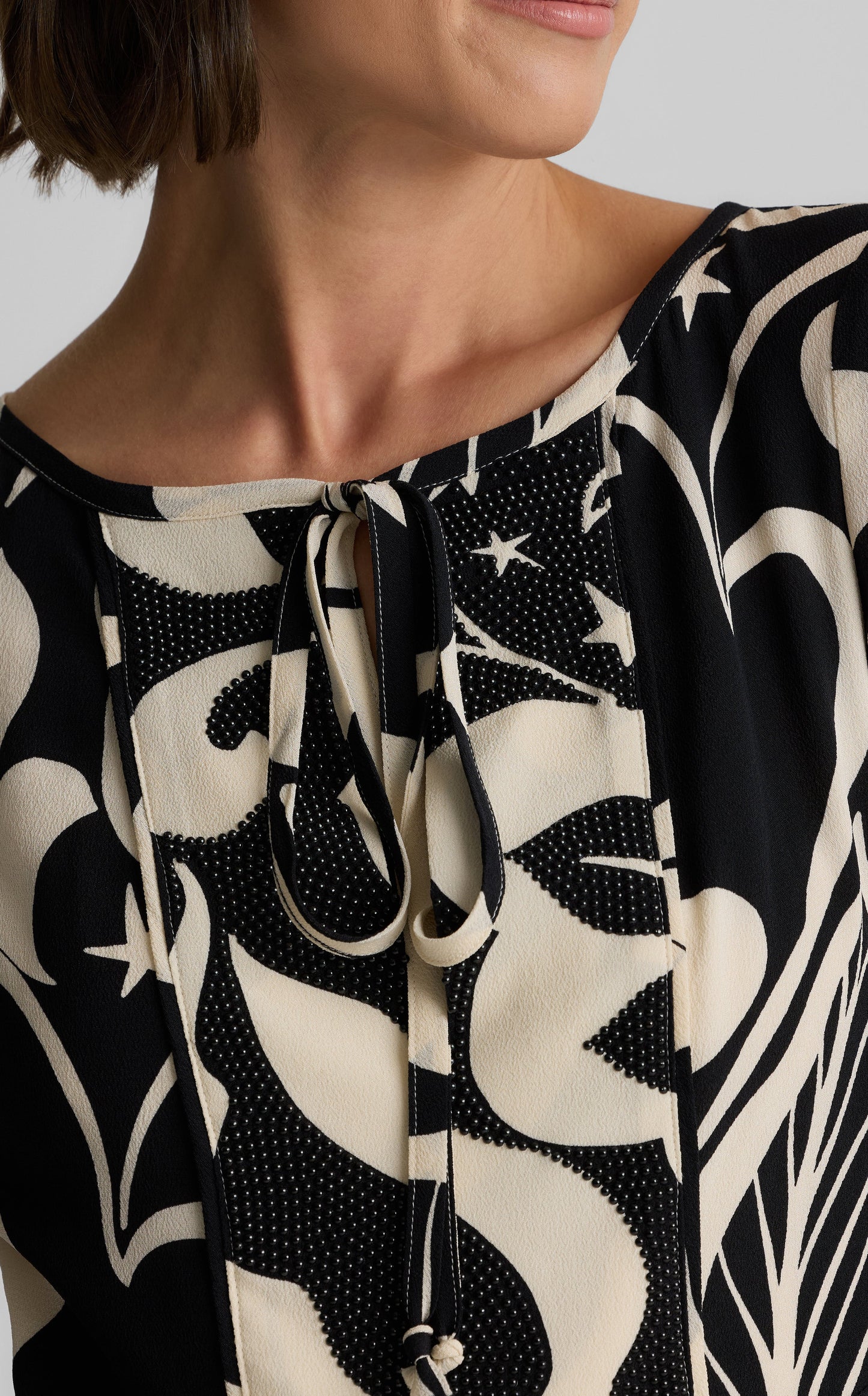 Harlow Dress in Leaf Print