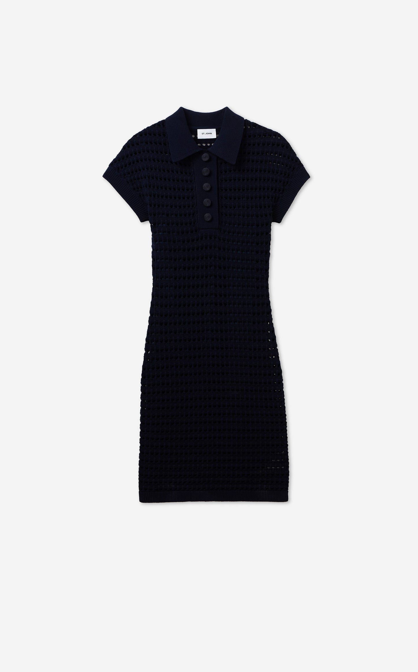 Casey Dress in Pointelle Knit