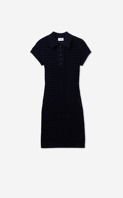 Casey Dress in Pointelle Knit