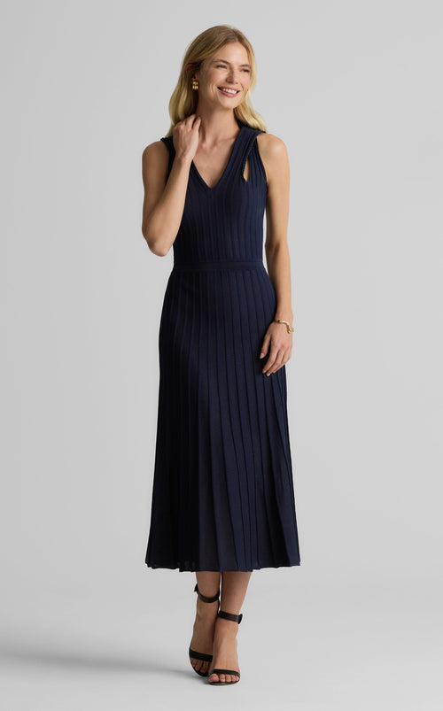 Robin Dress in Open Rib Knit