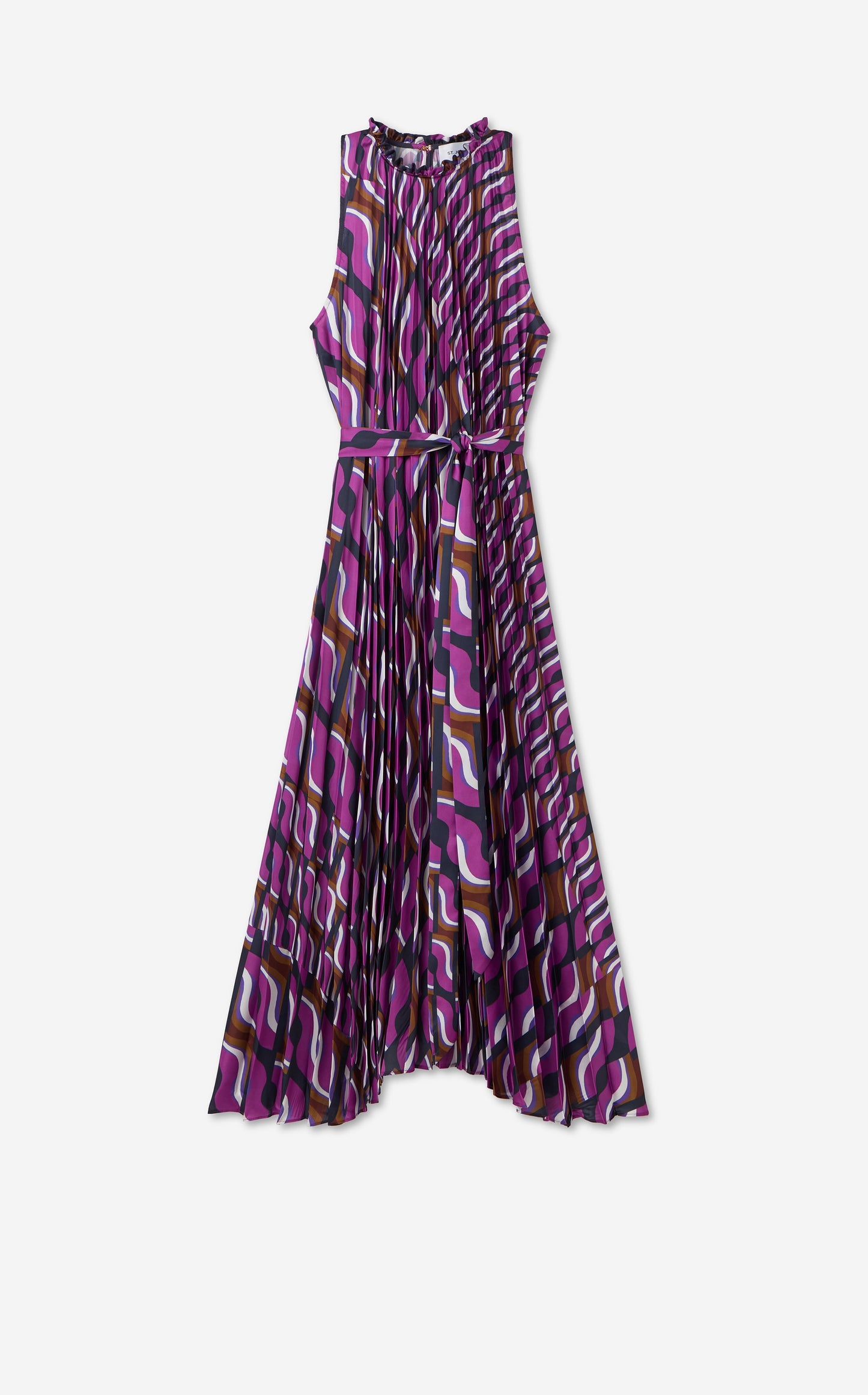 Connie Dress in Vintage Block Print