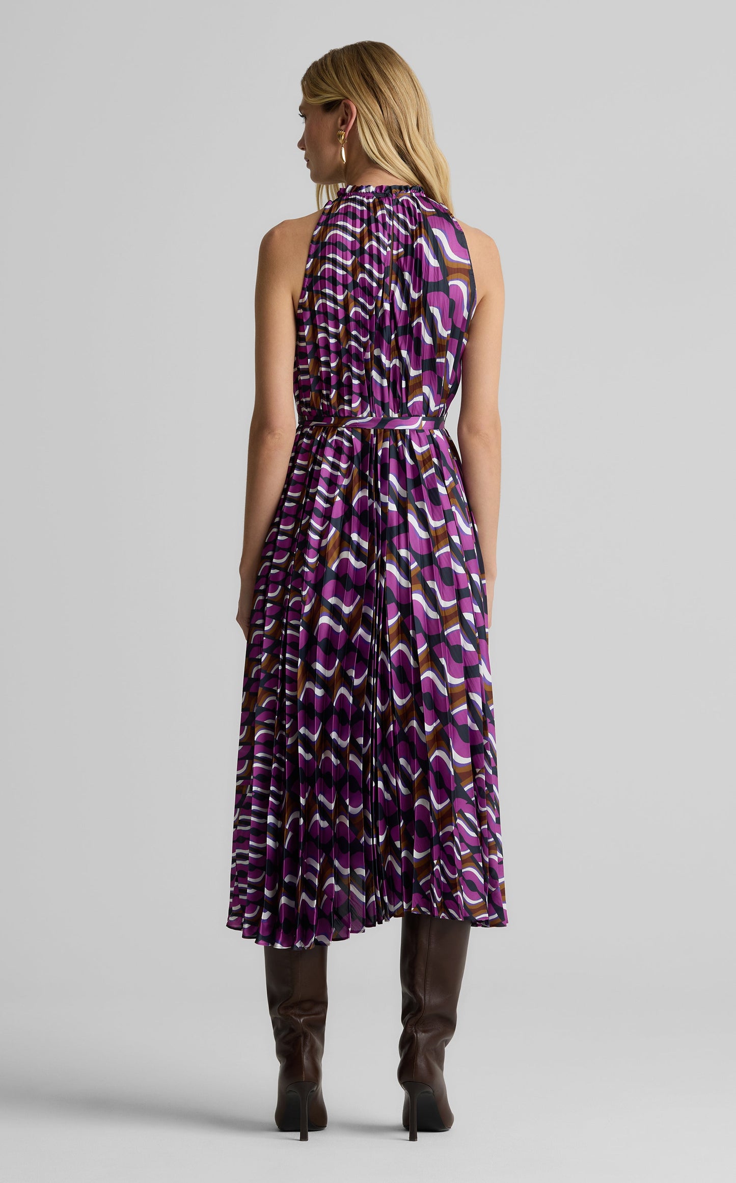 Connie Dress in Vintage Block Print