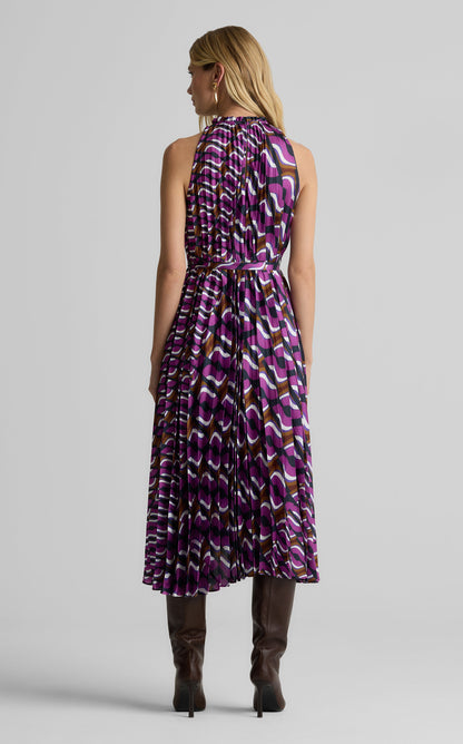 Connie Dress in Vintage Block Print