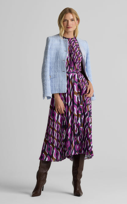 Connie Dress in Vintage Block Print