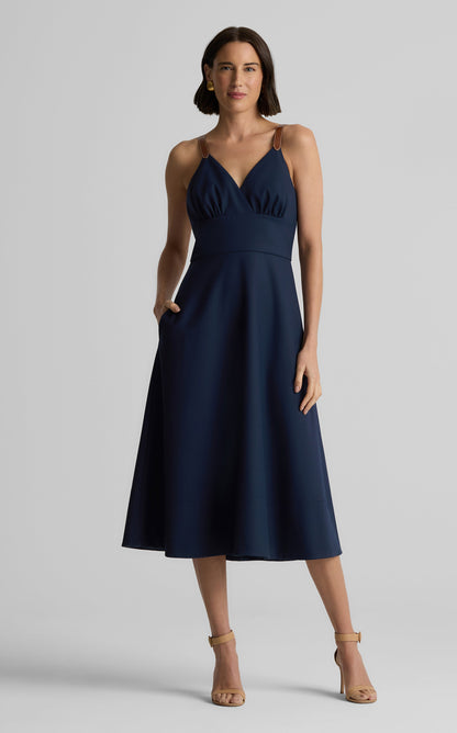 Emerson Dress in Stretch Gabardine
