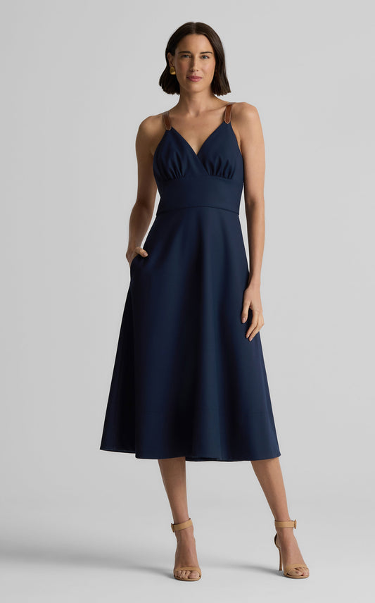 Emerson Dress in Stretch Gabardine
