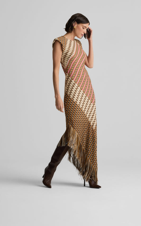 Nicole Dress in Desert Mosaic Print
