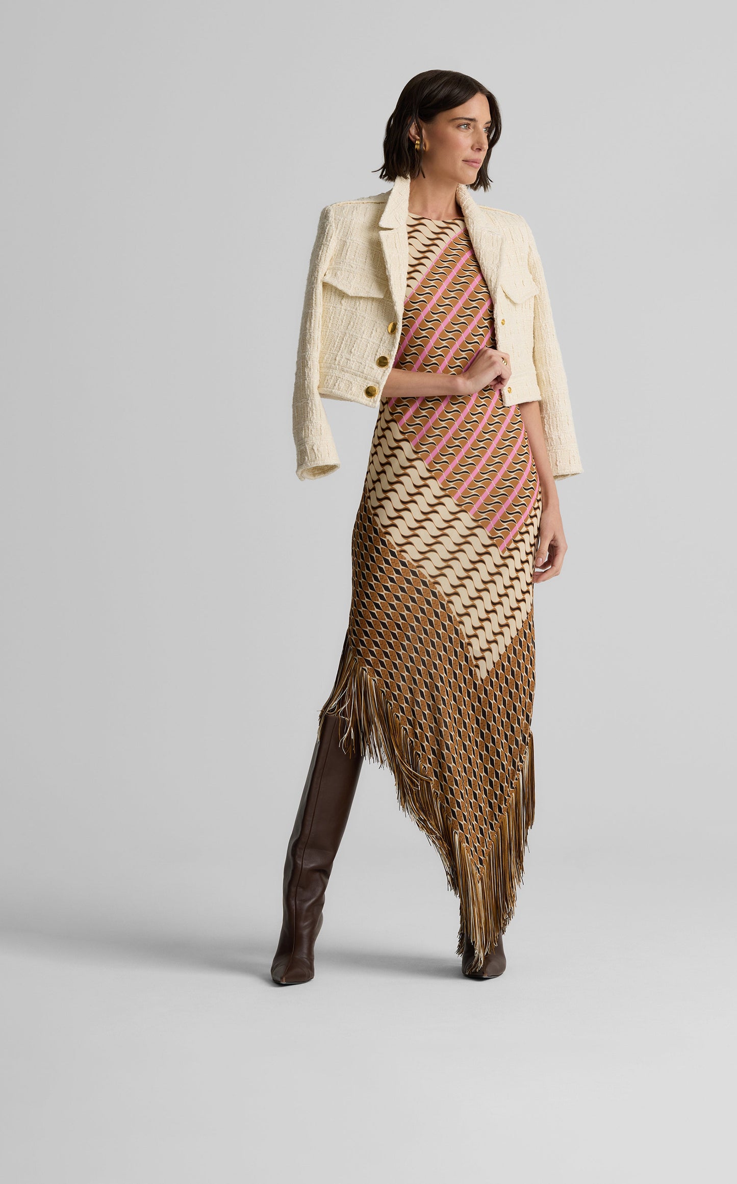 Nicole Dress in Desert Mosaic Print