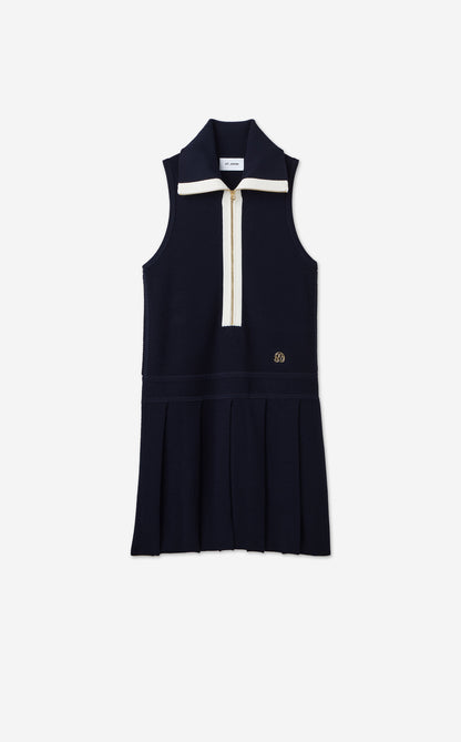 Nelly Dress in St. John x Malbon Diagonal Stretch Knit