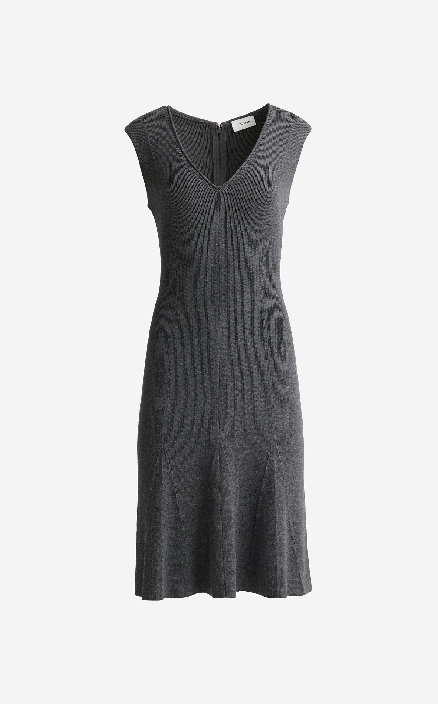 Velma Dress in Engineered Rib Knit