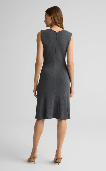 Velma Dress in Engineered Rib Knit