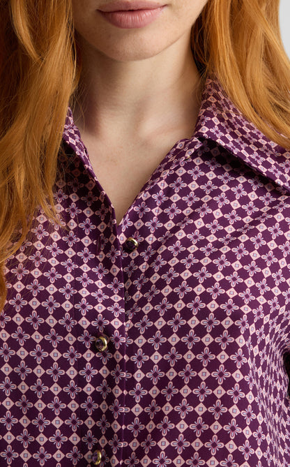 Estelle Dress in Geo Petal Print