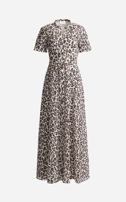 Suri Dress in Leopard Print Eyelet