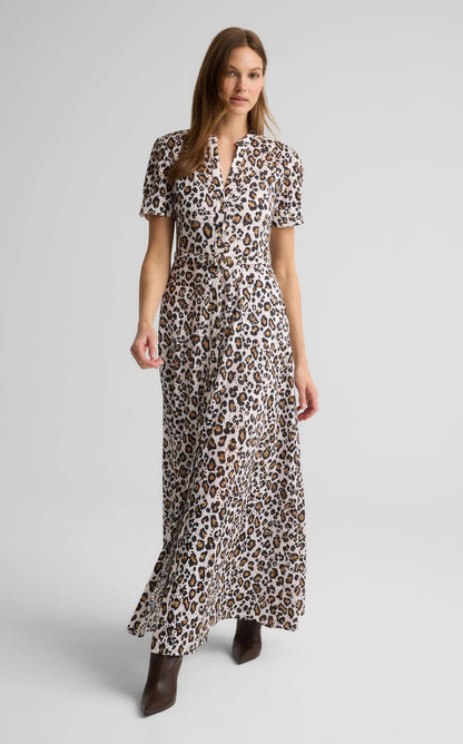 Suri Dress in Leopard Print Eyelet