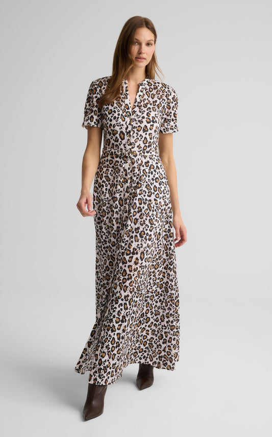 Suri Dress in Leopard Print Eyelet