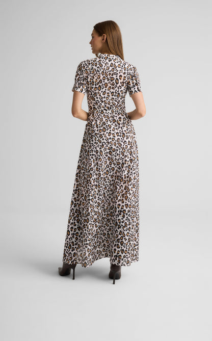 Suri Dress in Leopard Print Eyelet