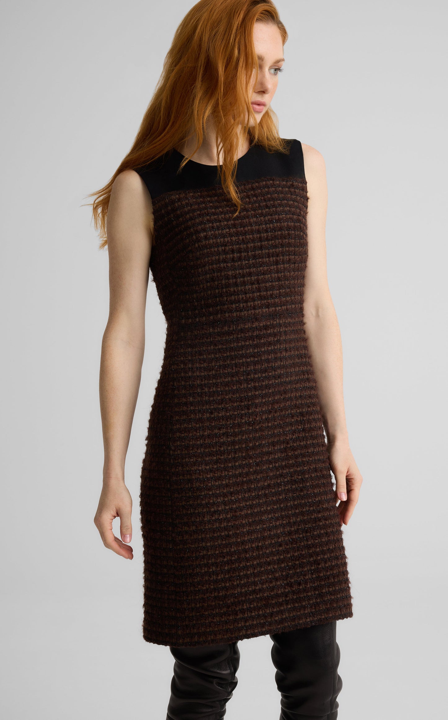 Selma Dress in Vicente Tweed