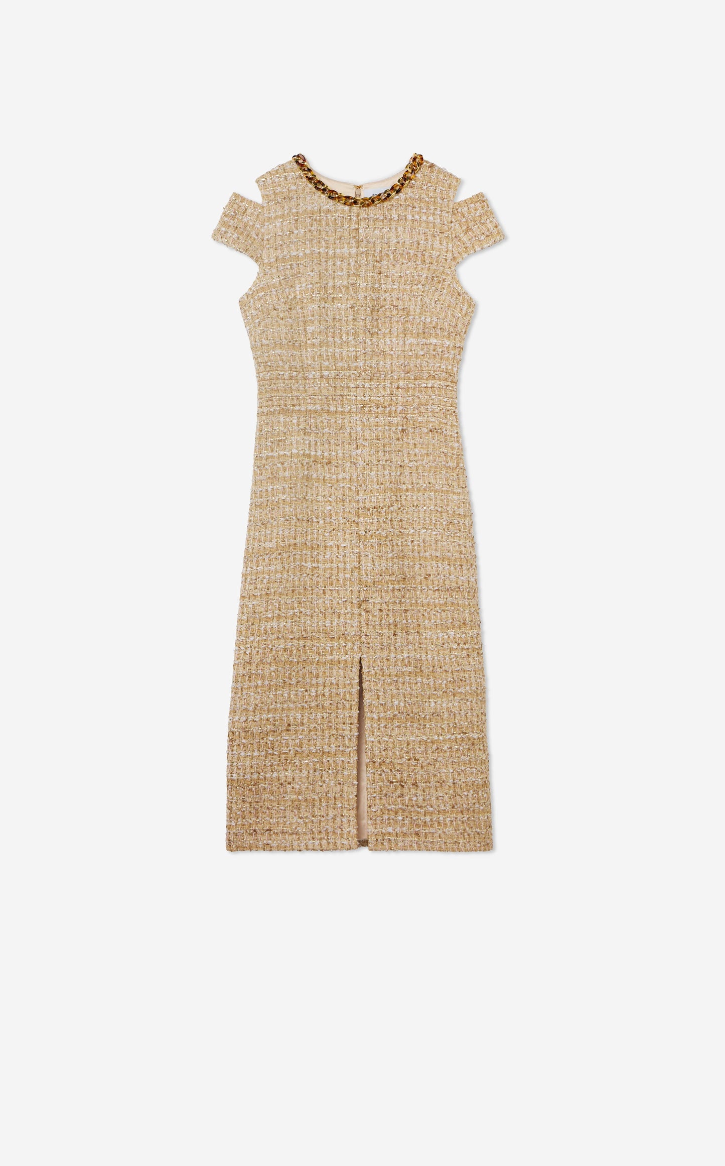 Phoebe Dress in Linden Tweed