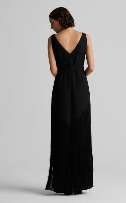 Audrey Gown in Satin Back Crepe