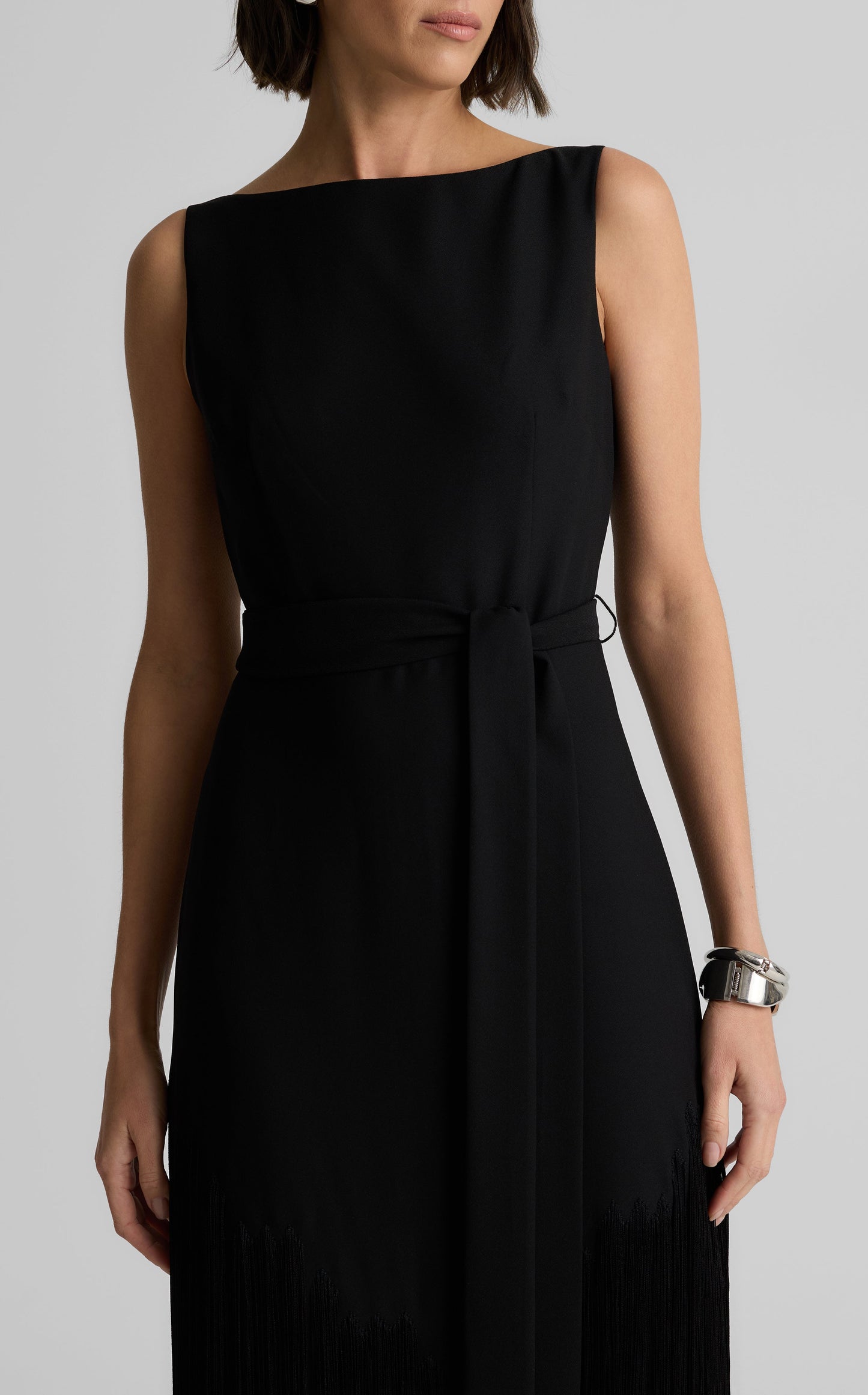 Audrey Gown in Satin Back Crepe