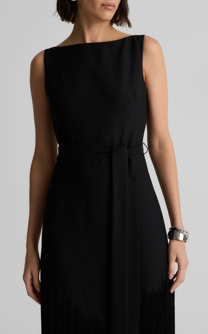 Audrey Gown in Satin Back Crepe