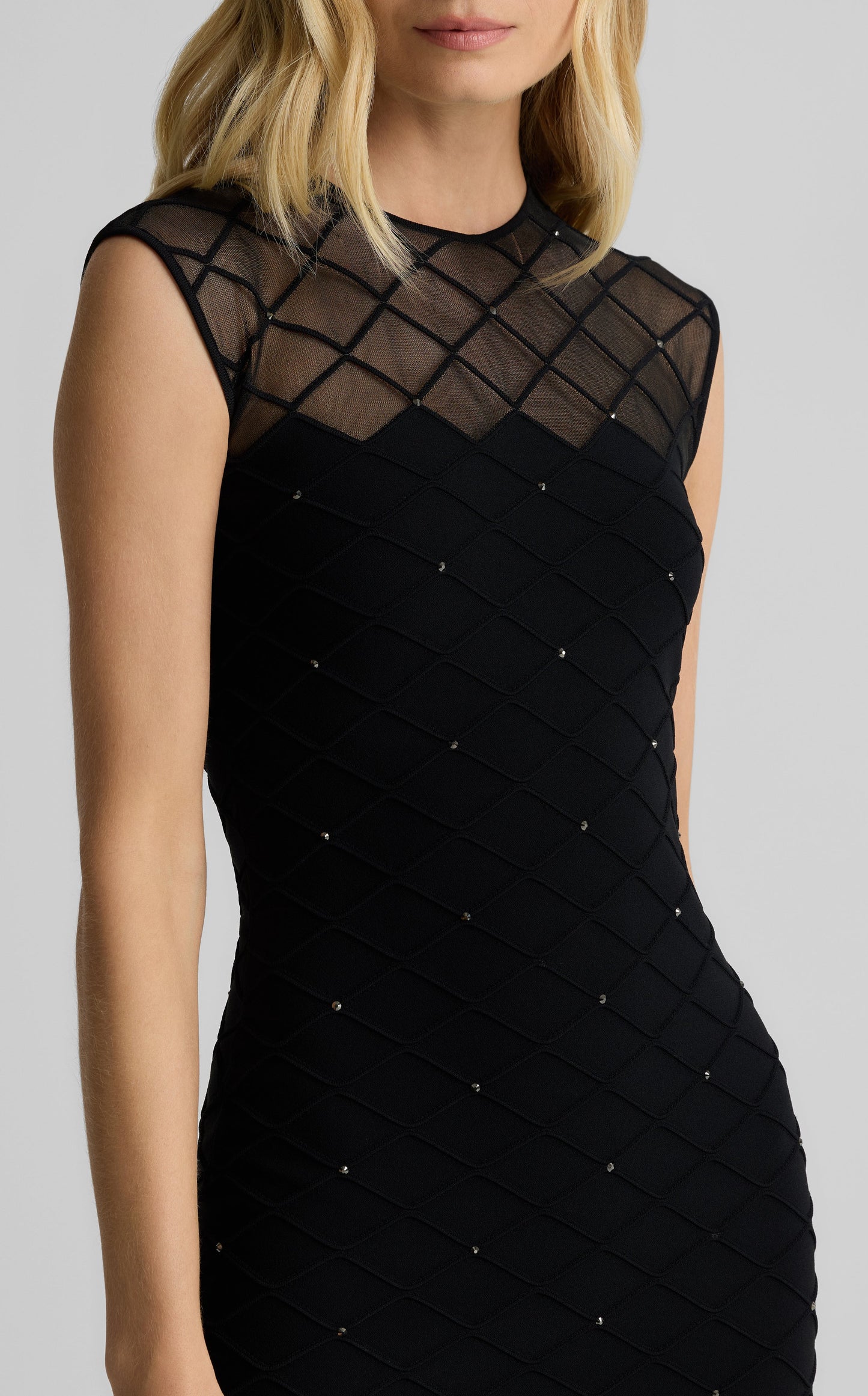 Julie Dress in Diamond Knit