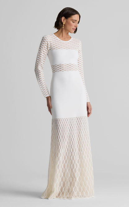 Dina Gown in Diamond Knit