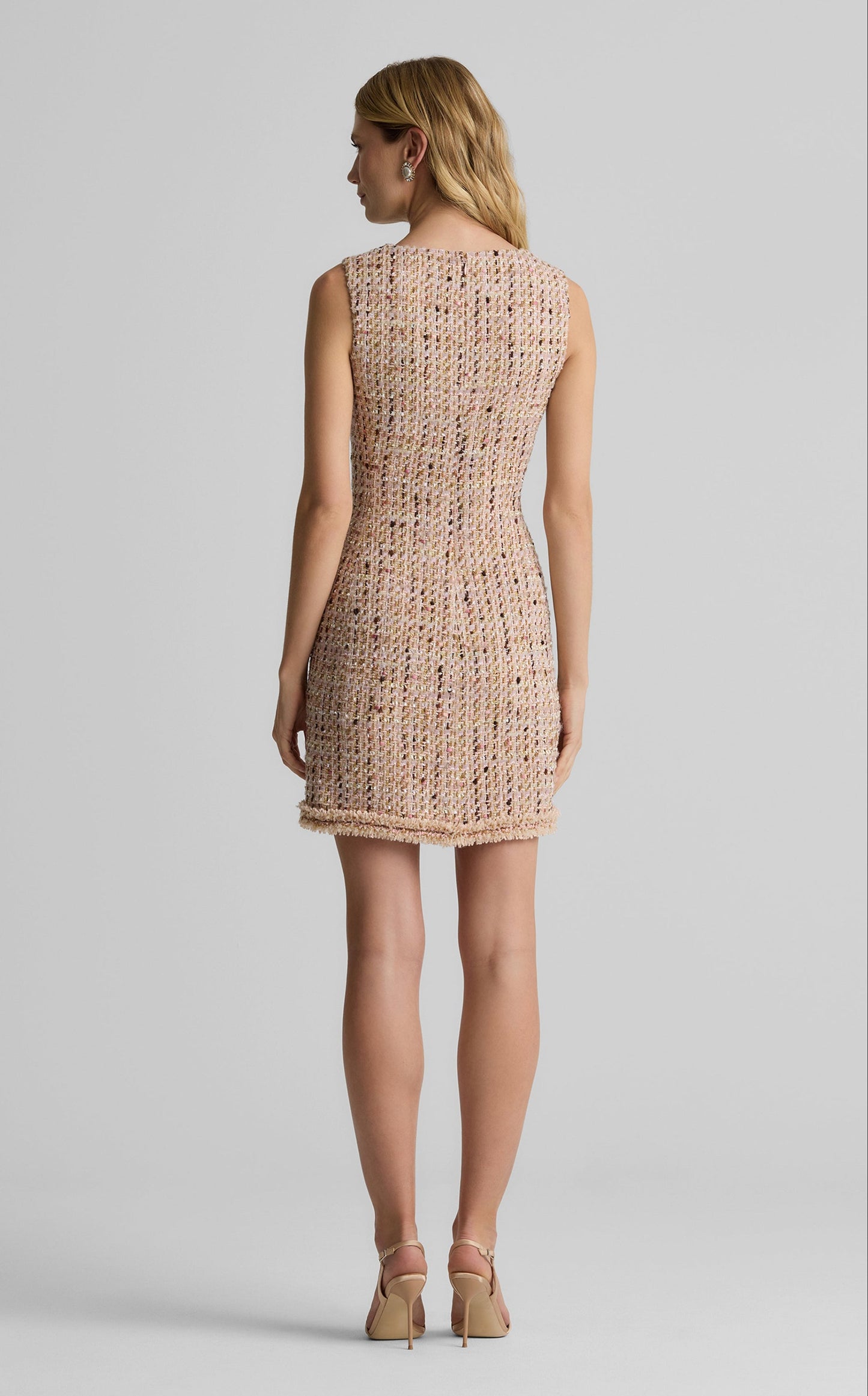 Betty Dress in Metallic Tweed