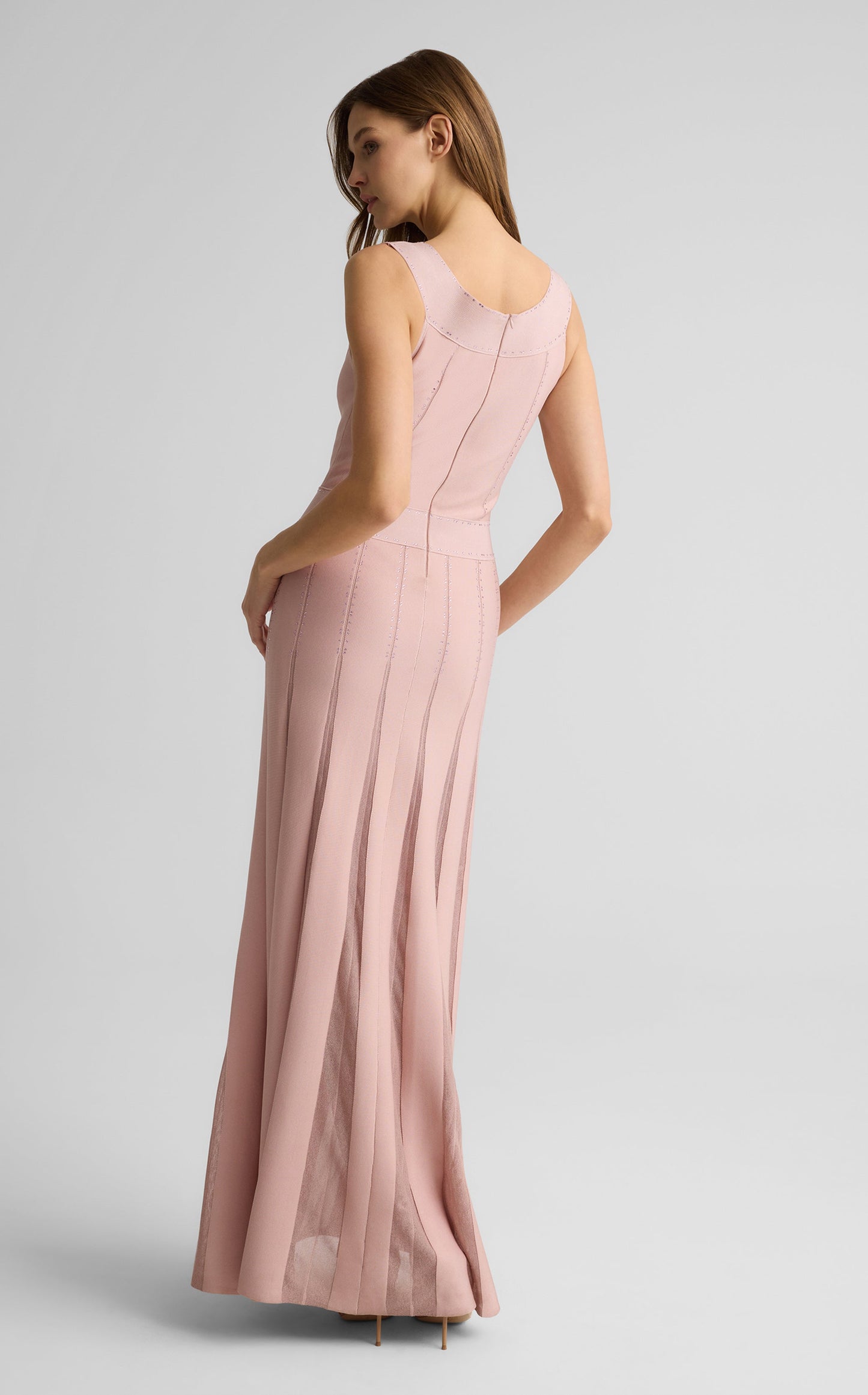 Jean Gown in Grove Godet Knit