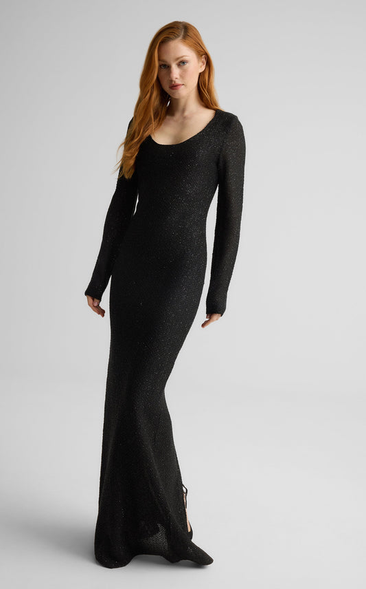 Nicoline Gown in Stretch Sequin Knit