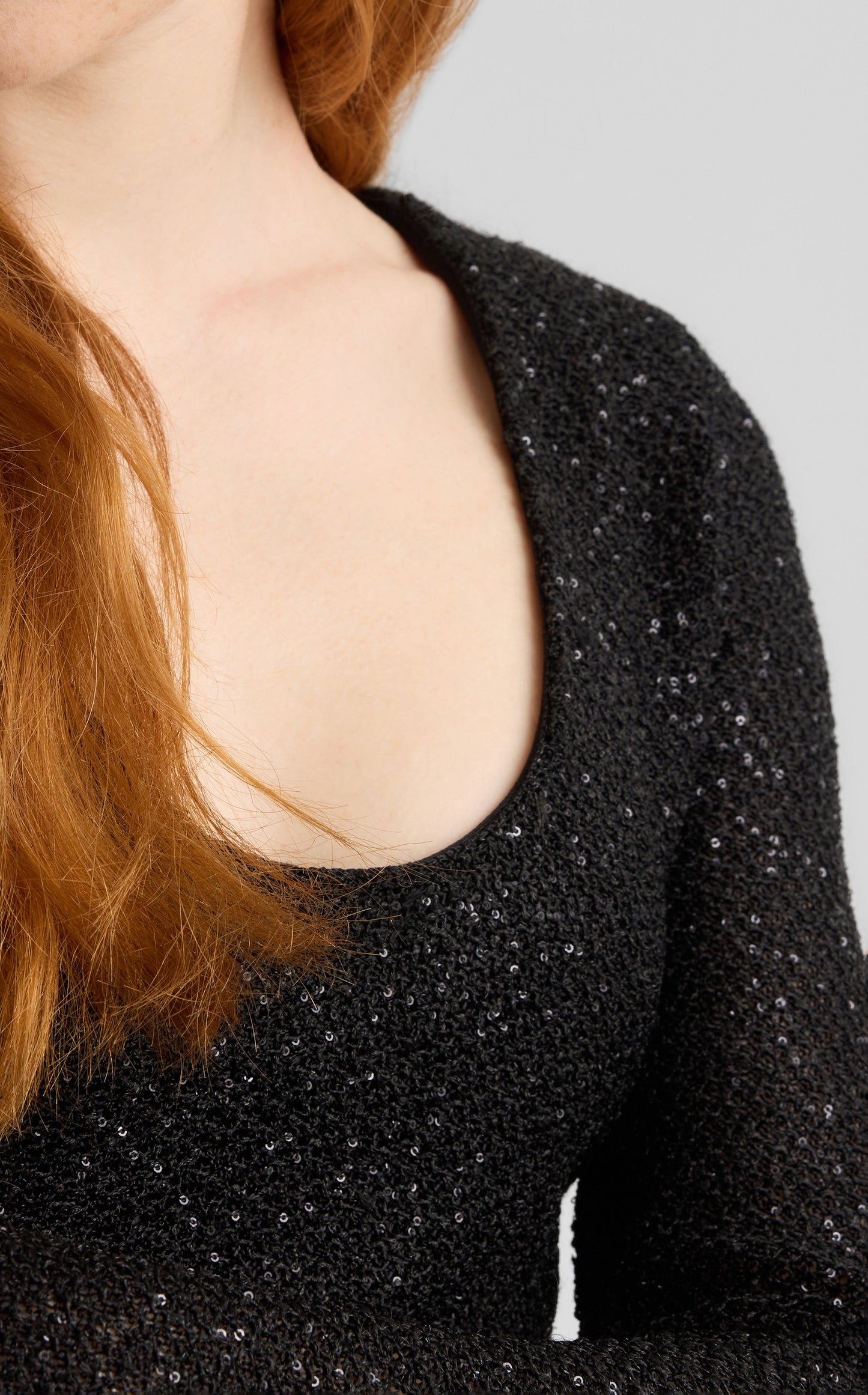 Nicoline Gown in Stretch Sequin Knit