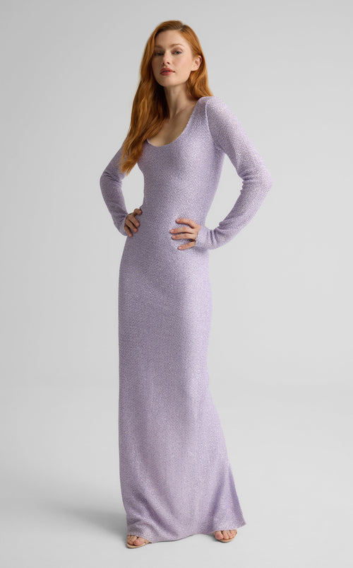 Nicoline Gown in Stretch Sequin Knit