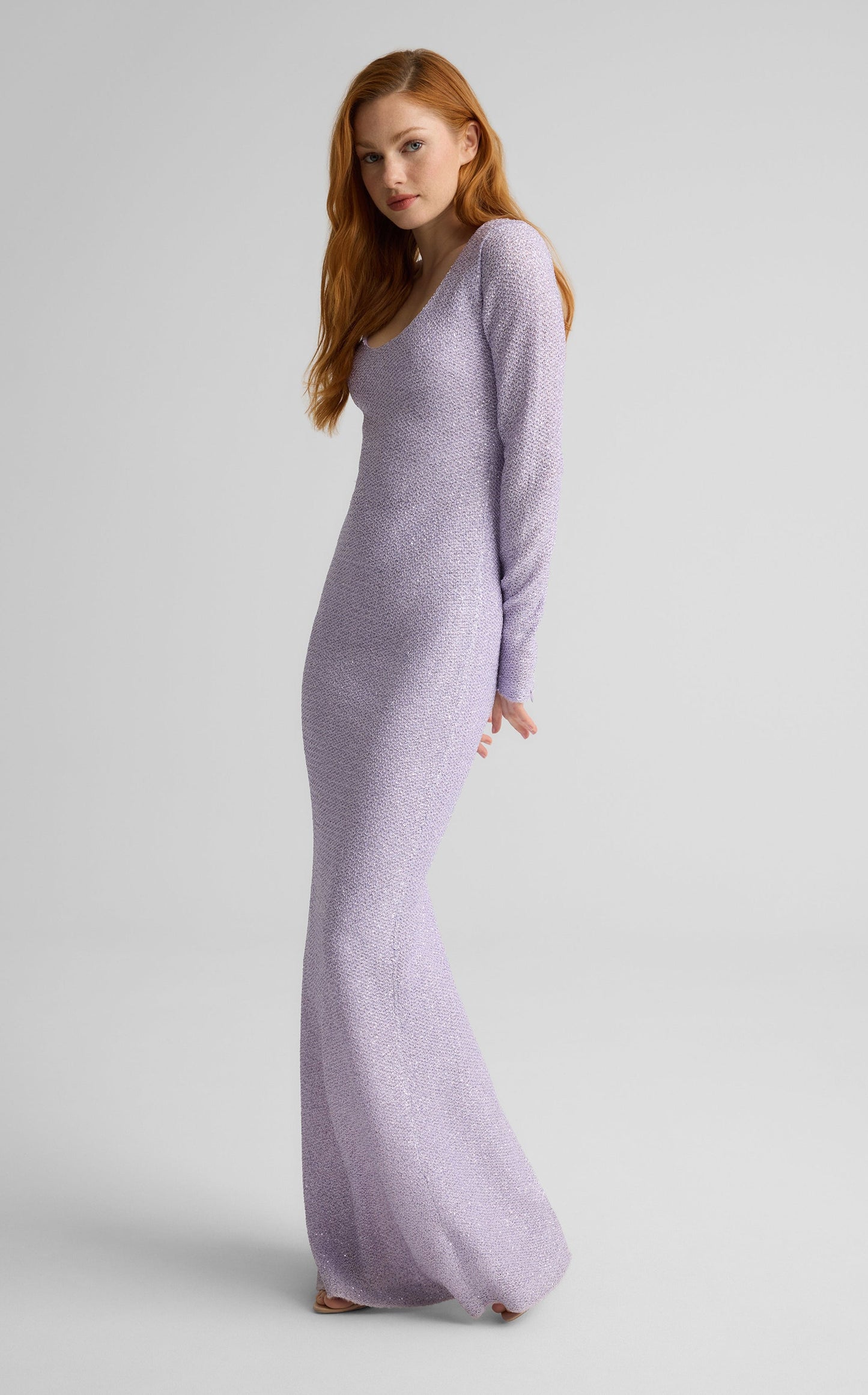 Nicoline Gown in Stretch Sequin Knit