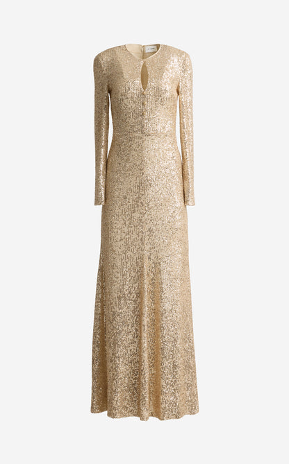 Emilia Gown in Stretch Paillette