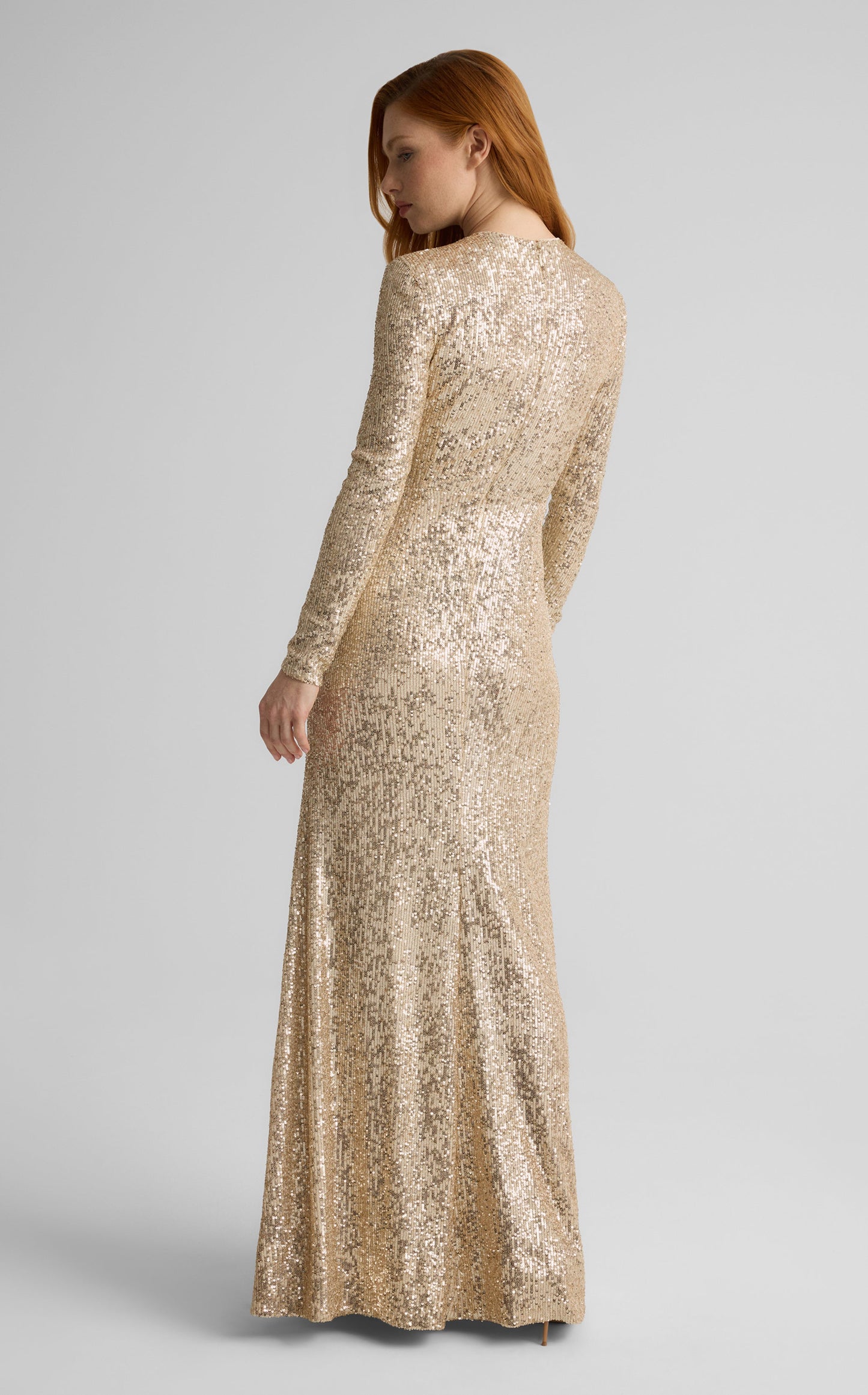 Emilia Gown in Stretch Paillette