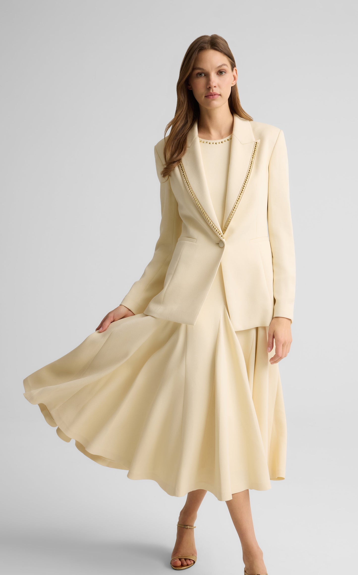 Gracie Dress in Stretch Italian Viscose Blend