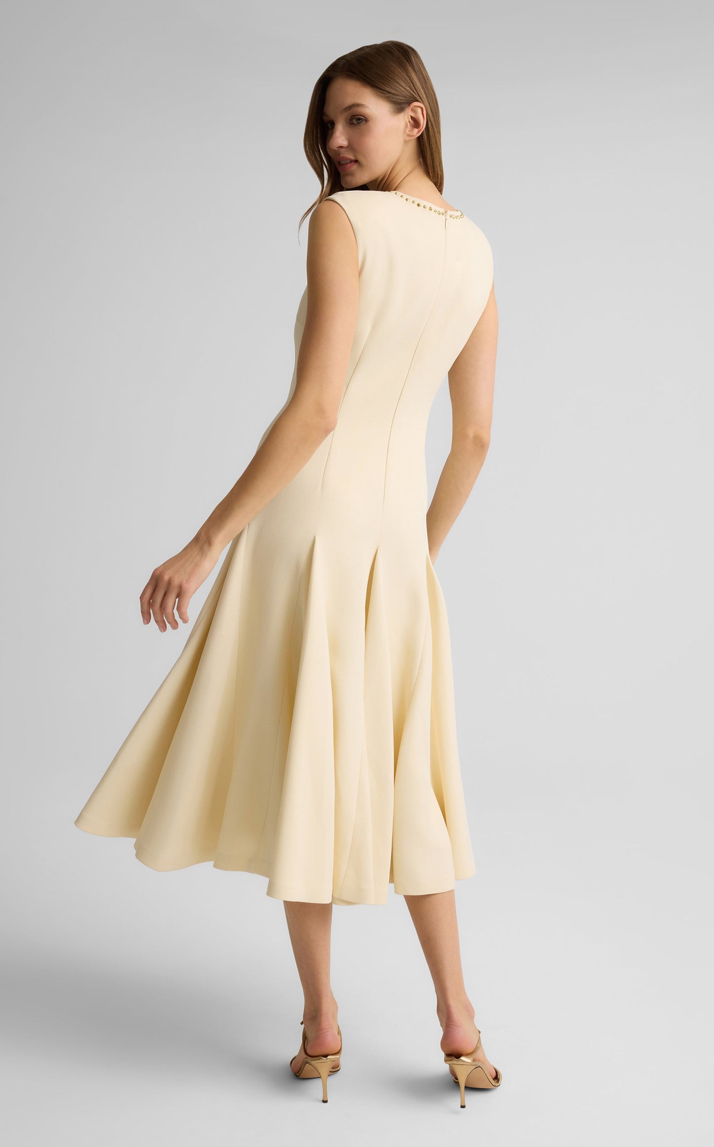 Gracie Dress in Stretch Italian Viscose Blend