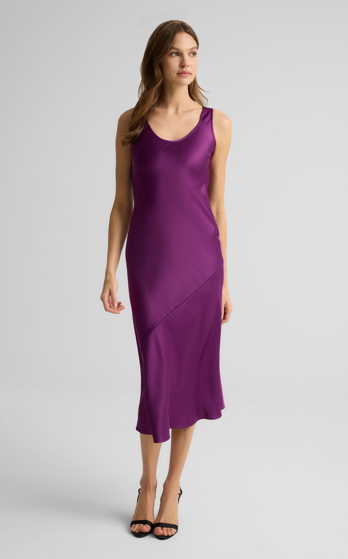 Sara Dress in Liquid Satin