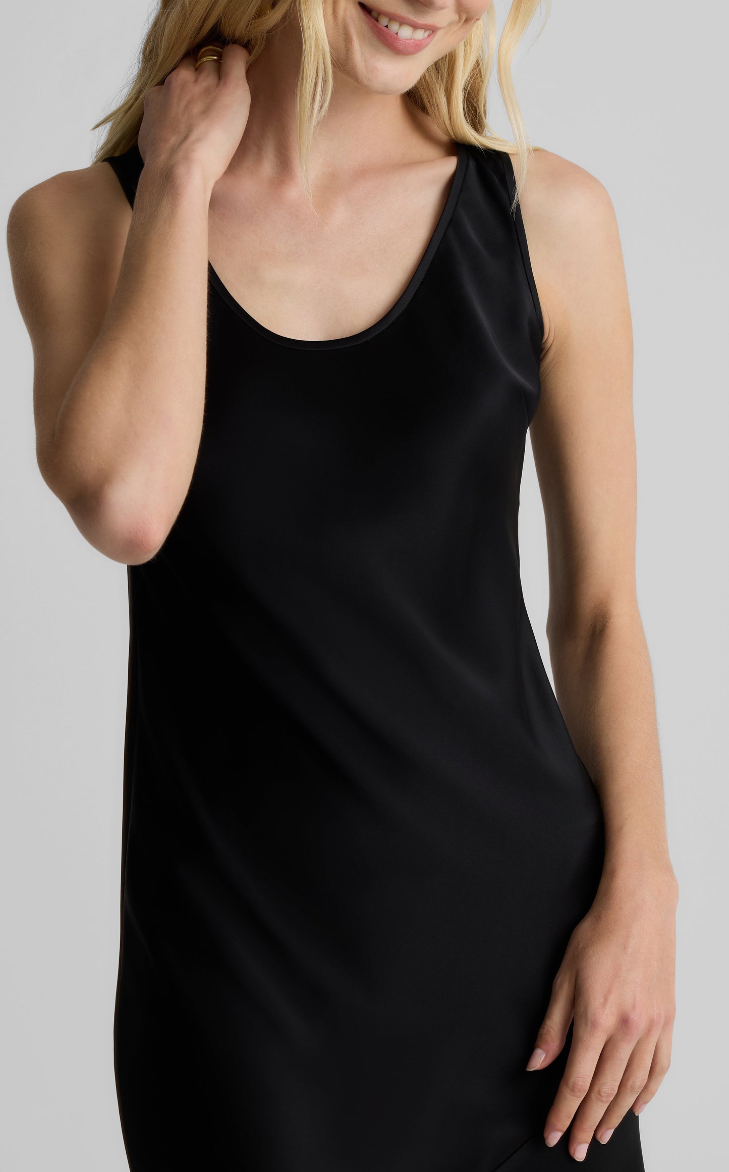 Sara Dress in Liquid Satin