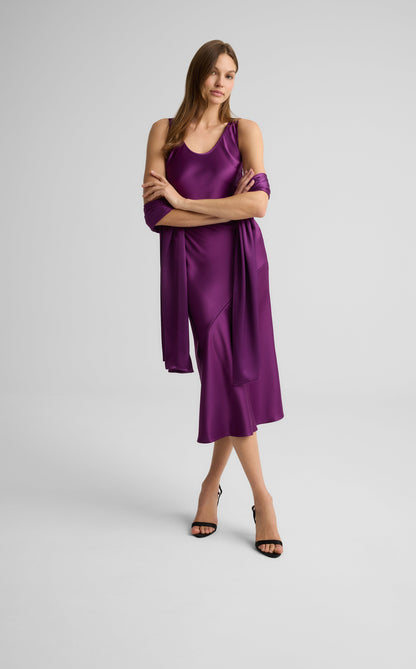 Winslet Wrap in Liquid Satin