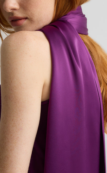 Winslet Wrap in Liquid Satin