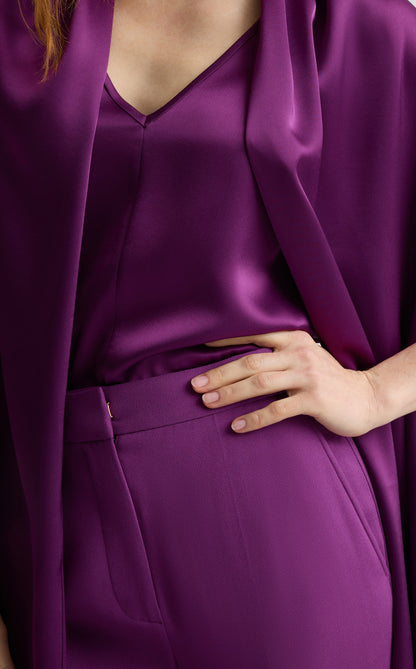 Winslet Wrap in Liquid Satin