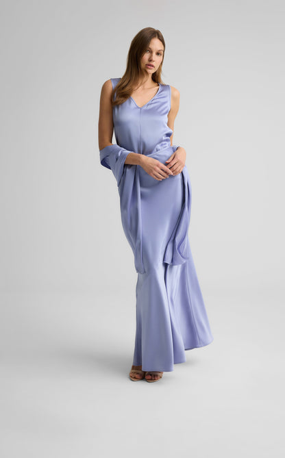 Winslet Wrap in Liquid Satin