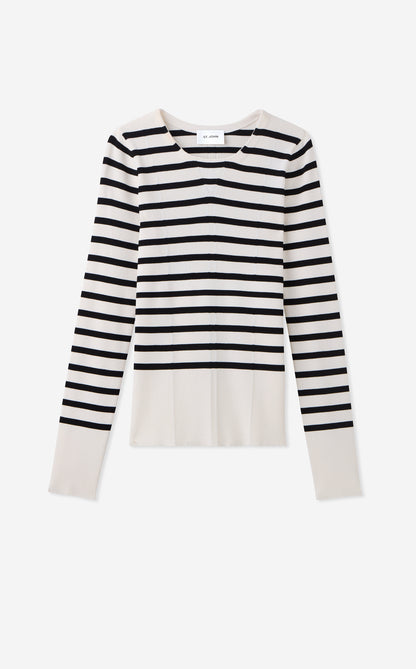 Cassidy Sweater in Striped Knit